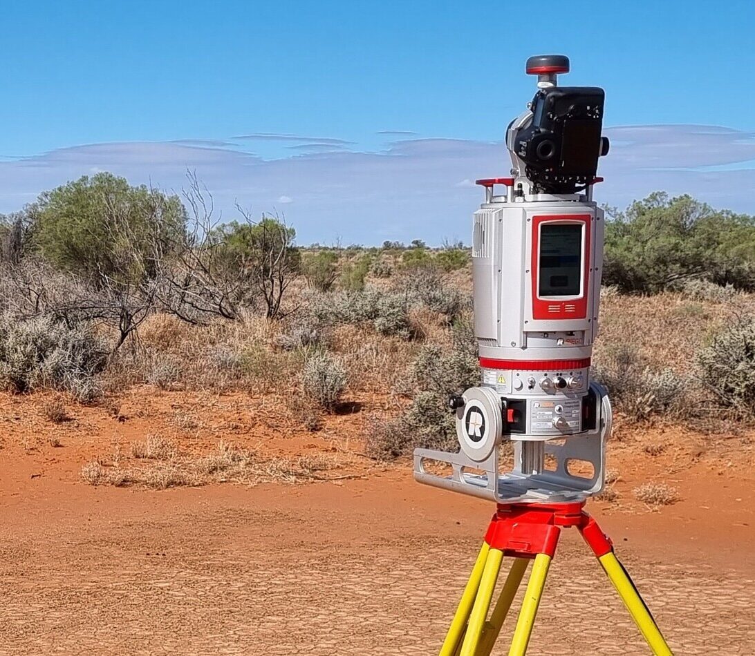 A terrestrial laser scanner (TLS) used by the Joint Remote Sensing Research Program to take readings at a remote site